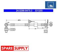 BRAKE HOSE FOR MITSUBISHI COLT CZC VI CONVERTIBLE ATE 24.5298-0475.3