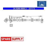 BRAKE HOSE FOR MITSUBISHI GALANT FORTIS OUTLANDER ATE 24.5286-0600.3