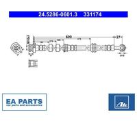 Brake Hose for MITSUBISHI GALANT FORTIS OUTLANDER ATE 24.5286-0601.3