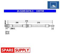 BRAKE HOSE FOR MITSUBISHI VOLVO ATE 24.5249-0416.3