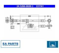 Brake Hose for NISSAN ATE 24.5266-0600.3