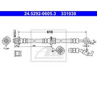 Brake Hose for NISSAN:NOTE,NOTE VAN,MARCH III,MICRA III,MICRA C+C III