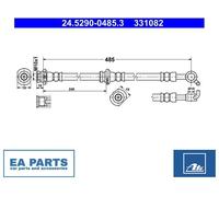 Brake Hose for NISSAN X-TRAIL ATE 24.5290-0485.3 NEW