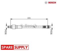 BRAKE HOSE FOR OPEL ARENA BUS ARENA BOSCH 1 987 476 032 NEW