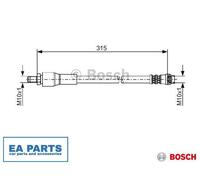 Brake Hose for OPEL ARENA Bus ARENA Combi ARENA Van BOSCH 1 987 476 032