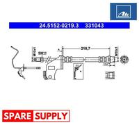 BRAKE HOSE FOR OPEL ASTRA H SALOON ASTRA H ATE 24.5152-0219.3