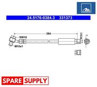 BRAKE HOSE FOR OPEL INSIGNIA A ATE 24.5176-0384.3