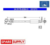 BRAKE HOSE FOR OPEL INSIGNIA A ATE 24.5176-0384.3