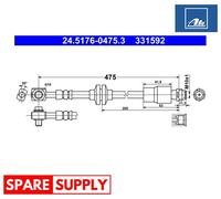 BRAKE HOSE FOR OPEL MOKKA ATE 24.5176-0475.3