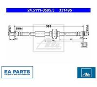 Brake Hose for OPEL RENAULT VAUXHALL ATE 24.5111-0595.3