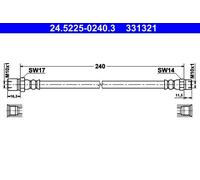 Brake Hose For Porsche 912 65-70 911 72-80 90135563101