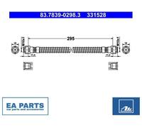 Brake Hose for PORSCHE ATE 83.7839-0298.3