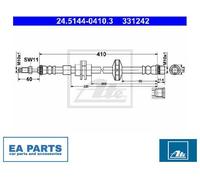 Brake Hose for RENAULT ATE 24.5144-0410.3