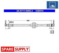 BRAKE HOSE FOR RENAULT CLIO ATE 24.5111-0455.3
