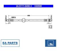 Brake Hose for RENAULT ESPACE ATE 24.5111-0490.3