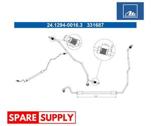 BRAKE HOSE FOR RENAULT GRAN TOUR III GRANDTOUR GRAND SCÉNIC ATE 24.1294-0016.3