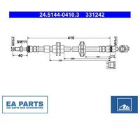 Brake Hose for RENAULT LAGUNA ATE 24.5144-0410.3 NEW