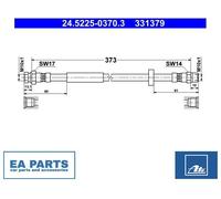 Brake Hose for SEAT ALHAMBRA ATE 24.5225-0370.3