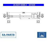 Brake Hose for SEAT EXEO ATE 24.5237-0308.3