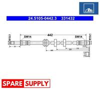 BRAKE HOSE FOR SEAT VW ATE 24.5105-0442.3
