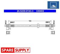 BRAKE HOSE FOR SEAT VW ATE 24.5230-0143.3 NEW