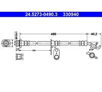 Brake Hose For Suzuki SPLASH 08-14 SWIFT 05-15 51550-62J00