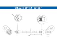 ATE 24.5241-0511.3 Brake hose