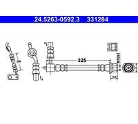 Brake Hose For Toyota YARIS 99-05 90947-02C82