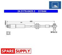 BRAKE HOSE FOR VAUXHALL CORSA CORSAVAN ATE 24.5176-0425.3