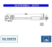 Brake Hose for VAUXHALL INSIGNIA ATE 24.5176-0384.3