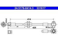 Brake Hose For Vauxhall ZAFIRA 11-19 562409