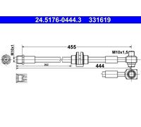 Brake Hose For Vauxhall ZAFIRA 11-19 562410