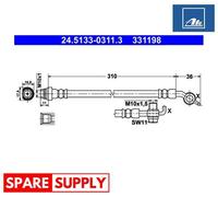 BRAKE HOSE FOR VOLVO S60 S80 V60 V70 ATE 24.5133-0311.3