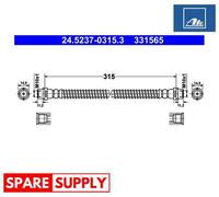BRAKE HOSE FOR VW AMAROK AMAROK PLATFORM/CHASSIS ATE 24.5237-0315.3 NEW