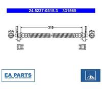 Brake Hose for VW AMAROK AMAROK Platform/Chassis ATE 24.5237-0315.3 NEW