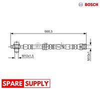 BRAKE HOSE FOR VW ARTEON CADDY GOLF PASSAT BOSCH 1 987 481 693