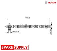 BRAKE HOSE FOR VW ARTEON CADDY GOLF PASSAT BOSCH 1 987 481 693