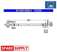 BRAKE HOSE FOR VW BEETLE BORA EOS GOLF ATE 83.7847-0254.3