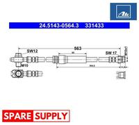 BRAKE HOSE FOR VW BORA CADDY EOS GOLF ATE 24.5143-0564.3