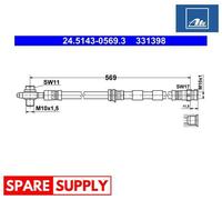 BRAKE HOSE FOR VW BORA GOLF ATE 24.5143-0569.3