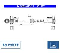 Brake Hose for VW CADDY ATE 24.5289-0432.3
