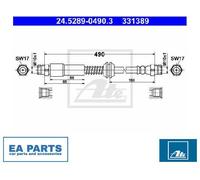 BRAKE HOSE FOR VW CADDY/III/MPV/Box/Body/MPV CHGA/BGU/BSE/BSF 1.6L CFHE 2.0L