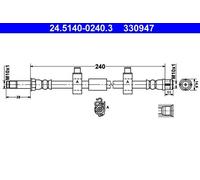 ATE 24.5140-0240.3 Brake hose