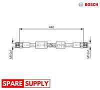 BRAKE HOSE FOR VW CARAVELLE T3 BUS LT 40-55 TRANSPORTER T3 BOSCH 1 987 476 139
