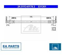 Brake Hose for VW CARAVELLE T4 Bus EUROVAN T4 Van ATE 24.5113-0170.3