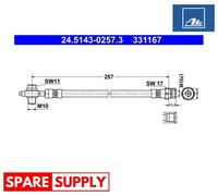 BRAKE HOSE FOR VW CC MAGOTAN PASSAT SHARAN ATE 24.5143-0257.3
