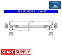 BRAKE HOSE FOR VW CORRADO GOLF PASSAT B3/B4 ATE 24.5237-0333.3
