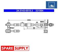 BRAKE HOSE FOR VW LOAD UP UP ATE 24.5143-0515.3