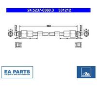 Brake Hose for VW PASSAT B5.5 ATE 24.5237-0360.3