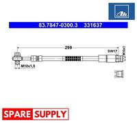 BRAKE HOSE FOR VW TOUAREG ATE 83.7847-0300.3